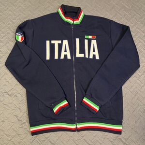 Vintage Italia Italy Track Jacket Big Logo Zip Up Embroidered Size XXL